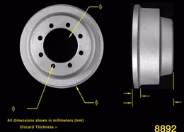 BEN-PDR0264, Bendix Brakes Brake Drums PDR0264 в ОАЭ, Дубай. Состояние - новое. Цена 470 AED. Фото, контакты продавца | AUTO.AE