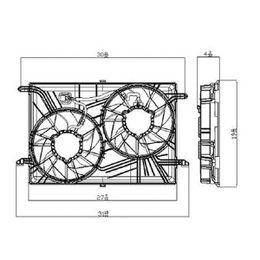BDY-GM3115219, Body Parts Replacement Electric Cooling Fans GM3115219 in UAE, Dubai. Condition - new. Price 690 AED. Photo, seller contacts | AUTO.AE