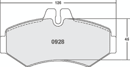 0928.10, PFC 0928.10 Brake pads Z-RATED MERCEDES-Benz Sprinter 200 & 300 Series في الإمارات, دبي. Condition - new. Price 640 AED. Photo, seller contacts | AUTO.AE