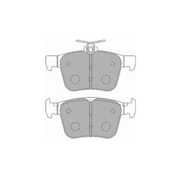 FCP4697H, FERODO FCP4697H Rear Brake Pads DS2500 for VW Golf R / GTI / GTI Clubsport (Mk7) / AUDI RS3 (8V) / TT RS (8S) in UAE, Dubai. Condition - new. Price 910 AED. Photo, seller contacts | AUTO.AE