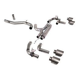 SSXVW669, MILLTEK SSXVW669 Cat-Back Exhaust, 3.15" (Brushed Titanium GT-115 Trims) for VW Golf R (MK8) в ОАЭ, Дубай. Состояние - новое. Цена 15 910 AED. Фото, контакты продавца | AUTO.AE