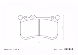 EIP230ME20, ENDLESS EIP230ME20 Front brake pads MERCEDES-Benz A45 AMG (W176) في الإمارات, دبي. Condition - new. Price 1,130 AED. Photo, seller contacts | AUTO.AE