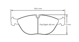 2830-RSL29, PAGID 2830-RSL29 Front brake pads RSL29 AUDI RS4 quattro Avant [B5] / VW Golf IV 3.2 R32 / MERCEDES-Benz SLK Roadster 32 AMG [R170] в ОАЭ, Дубай. Состояние - новое. Цена 2 330 AED. Фото, контакты продавца | AUTO.AE