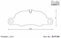 EIP193N35S, ENDLESS EIP193N35S Front brake pads PORSCHE 3.6 CARRERA/911(991) 3.4 CARRERA/4 in UAE, Dubai. Condition - new. Price 1,130 AED. Photo, seller contacts | AUTO.AE