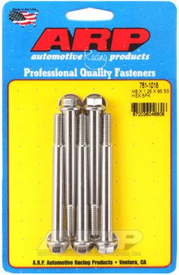 761-1018, ARP 761-1018 Metric Thread Bolt Kit M8 x 1.25 x 85mm hex SS bolts в ОАЭ, Дубай. Состояние - новое. Цена 260 AED. Фото, контакты продавца | AUTO.AE