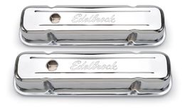 EDL-4457, Edelbrock Signature Series Chrome Valve Covers 4457 в ОАЭ, Дубай. Состояние - новое. Цена 460 AED. Фото, контакты продавца | AUTO.AE