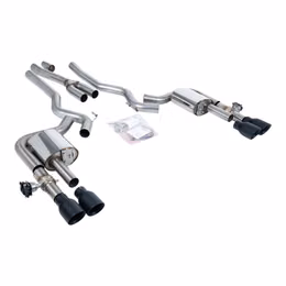 SSXFD440, MILLTEK SSXFD440 Cat-Back Exhaust, 2.76" (Cerakote Black GT-100 Trims) for FORD Mustang 2.3L Fastback (S650) 2024- في الإمارات, دبي. Condition - new. Price 18,610 AED. Photo, seller contacts | AUTO.AE
