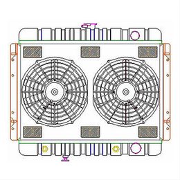 GRI-CU-70107, Griffin Exact Fit Radiator Combos for 1965 BEL AIR, BISCAYNE, IMPALA - CU-70107 في الإمارات, دبي. Condition - new. Price 6,520 AED. Photo, seller contacts | AUTO.AE