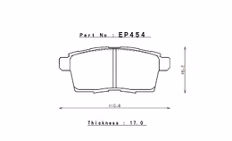 EP454MA45B, ENDLESS EP454MA45B Rear brake pads MAZDA CX-7 (07-12) в ОАЭ, Дубай. Состояние - новое. Цена 1 900 AED. Фото, контакты продавца | AUTO.AE