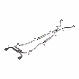 140958BC, BORLA 140958BC Cat-Back Exhaust 2.25", S-Type II (4.5" Black Chrome Tips) for NISSAN 350Z 3.5L 2003-2008 في الإمارات, دبي. Condition - new. Price 9,160 AED. Photo, seller contacts | AUTO.AE