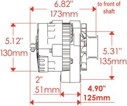 PWM-7861, Powermaster Street Alternators 7861 في الإمارات, دبي. Condition - new. Price 830 AED. Photo, seller contacts | AUTO.AE