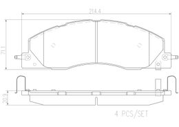 BBO-P18039N, Brembo NAO Ceramic Brake Pads P18039N في الإمارات, دبي. Condition - new. Price 480 AED. Photo, seller contacts | AUTO.AE