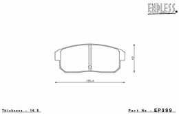 EP399SSY, ENDLESS EP399SSY Rear brake pads MAZDA RX-8 (04-11) في الإمارات, دبي. Condition - new. Price 720 AED. Photo, seller contacts | AUTO.AE