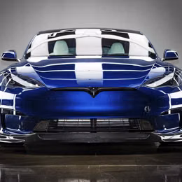 UP-MS2-365-1.1, UNPLUGGED PERFORMANCE UP-MS2-365-1.1 Front Diffuser Full Set Autobahn, Carbon Fiber Gloss for TESLA Model S2 2021 в ОАЭ, Дубай. Состояние - новое. Цена 19 350 AED. Фото, контакты продавца | AUTO.AE