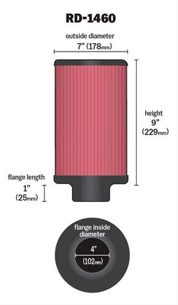 KNN-RD-1460, K&N Universal Performance Air Filters RD-1460 в ОАЭ, Дубай. Состояние - новое. Цена 270 AED. Фото, контакты продавца | AUTO.AE