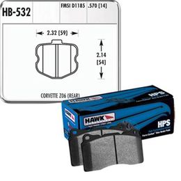 HWK-HB532F-570, Hawk Performance HPS Brake Pads for 2006-2013 CORVETTE - HB532F.570 في الإمارات, دبي. Condition - new. Price 980 AED. Photo, seller contacts | AUTO.AE