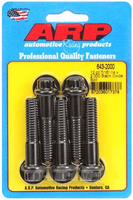 643-2000, ARP 643-2000 SAE Bolt Kit 7/16-14 x 2.000 12pt black oxide bolts in UAE, Dubai. Condition - new. Price 220 AED. Photo, seller contacts | AUTO.AE