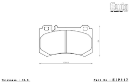 EIP117MA45B, ENDLESS EIP117MA45B Brake pads MERCEDES-Benz AMG W211 E55/W220 S63L/W215 CL55,CL65/W219 CLS55 في الإمارات, دبي. Condition - new. Price 2,070 AED. Photo, seller contacts | AUTO.AE