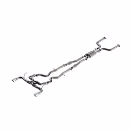 140978, BORLA 140978 Cat-Back Exhaust System 2.50", ATAK (4.50" RD x 6.00" Bright Chrome Tips) for INFINITI Q50 3.0L V6 2016-2024 in UAE, Dubai. Condition - new. Price 10,010 AED. Photo, seller contacts | AUTO.AE