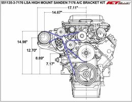 ICB-551135-37176, ICT Billet Air Conditioning Compressor Brackets 551135-3-7176 في الإمارات, دبي. Condition - new. Price 2,060 AED. Photo, seller contacts | AUTO.AE