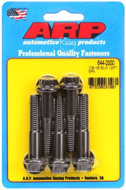 644-2000, ARP 644-2000 SAE Bolt Kit 3/8-16 x 2.000 12pt 7/16 wrenching black oxide bolts в ОАЭ, Дубай. Состояние - новое. Цена 210 AED. Фото, контакты продавца | AUTO.AE
