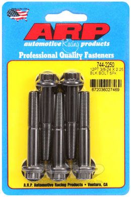 744-2250, ARP 744-2250 SAE Bolt Kit 3/8-24 x 2.250 12pt 7/16 wrenching black oxide bolts в ОАЭ, Дубай. Состояние - новое. Цена 210 AED. Фото, контакты продавца | AUTO.AE