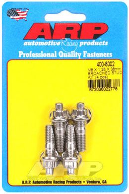 400-8002, ARP 400-8002 Accessory Stud Kit M8 X 1.25 X 38mm. broached. 4 pieces в ОАЭ, Дубай. Состояние - новое. Цена 350 AED. Фото, контакты продавца | AUTO.AE