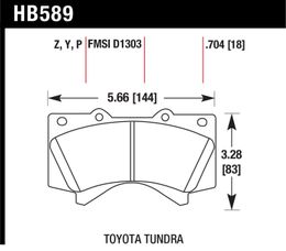 HB589P.704, HAWK HB589P.704 SuperDuty Front brake pads TOYOTA LC200/SEQUOIA/TUNDRA/LEXUS LX570 في الإمارات, دبي. Condition - new. Price 720 AED. Photo, seller contacts | AUTO.AE