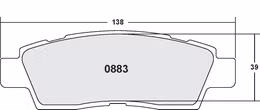 0883.22, PFC 0883.22 Front Brake Pad Set CHEVROLET SSR 03-05 в ОАЭ, Дубай. Состояние - новое. Цена 590 AED. Фото, контакты продавца | AUTO.AE