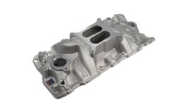 EDL-2701, Edelbrock Performer EPS Dual Plane Aluminum SBC Intake Manifold 2701 in UAE, Dubai. Condition - new. Price 1,180 AED. Photo, seller contacts | AUTO.AE