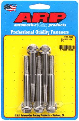 625-3000, ARP 625-3000 SAE Bolt Kit 3/8-16 x 3.000 hex 7/16 wrenching SS bolts в ОАЭ, Дубай. Состояние - новое. Цена 260 AED. Фото, контакты продавца | AUTO.AE
