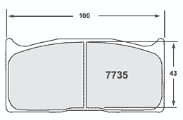 7735.11.16.44, PFC 7735.11.16.44 Brake pads RACE 11 CMPD 16MM rear MITSUBISHI Evo (Gravel/Tarmac) Group N في الإمارات, دبي. Condition - new. Price 1,690 AED. Photo, seller contacts | AUTO.AE