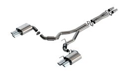 140970, BORLA 140970 Exhaust system Cat-Back ATAK 3" D RD RL AC SR Tip: 4" RD X 9.50" & 4" RD X 9.00" Quad tip (Non-active exhaust) for FORD Mustang GT 5.0L V8 2024 in UAE, Dubai. Condition - new. Price 9,900 AED. Photo, seller contacts | AUTO.AE