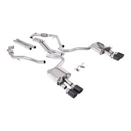 SSXAU1117, MILLTEK SSXAU1117 Cat-Back Exhaust, 2.5" (Carbon JET-100 Trims) for AUDI S5 (B9) 2017- في الإمارات, دبي. Condition - new. Price 17,940 AED. Photo, seller contacts | AUTO.AE
