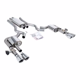 SSXFD434, MILLTEK SSXFD434 Cat-Back Exhaust, 2.76" (Polished GT-100 Trims) for FORD Mustang 2.3L Fastback (S650) 2024- في الإمارات, دبي. Condition - new. Price 19,200 AED. Photo, seller contacts | AUTO.AE
