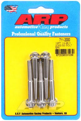 711-2000, ARP 711-2000 SAE Bolt Kit 1/4-28 x 2.000 12pt SS bolts в ОАЭ, Дубай. Состояние - новое. Цена 220 AED. Фото, контакты продавца | AUTO.AE