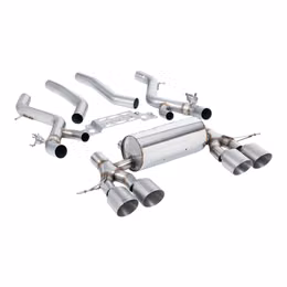 SSXBM1283, MILLTEK SSXBM1283 Filter-Back Exhaust, 3" (Brushed Titanium GT-115 Trims) for BMW M2 (G87) OPF/GPF in UAE, Dubai. Condition - new. Price 21,200 AED. Photo, seller contacts | AUTO.AE