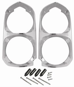 OPG-G201150, RESTOPARTS® Manufactured Headlight Bezels for 1966-1967 GTO, LEMANS, TEMPEST - G201150 في الإمارات, دبي. Condition - new. Price 960 AED. Photo, seller contacts | AUTO.AE
