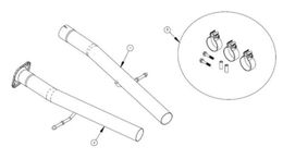 CSE-21237, CORSA Performance - Exhaust Pipes, Intermediate Pipes for 2022-2024 DURANGO - 21237 в ОАЭ, Дубай. Состояние - новое. Цена 2 150 AED. Фото, контакты продавца | AUTO.AE