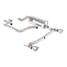 SSXFD410, MILLTEK SSXFD410 Filter-Back Exhaust, 2.37" (Brushed Titanium GT-100 Trims) for FORD Fiesta ST-Line 155ps Hybrid OPF/GPF 2020- in UAE, Dubai. Condition - new. Price 9,090 AED. Photo, seller contacts | AUTO.AE