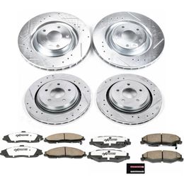 PWR-K4400-26, PowerStop Z26 Street Warrior Brake Upgrade Kits for 2005-2013 CORVETTE, 2006-2009 XLR - K4400-26 в ОАЭ, Дубай. Состояние - новое. Цена 2 990 AED. Фото, контакты продавца | AUTO.AE