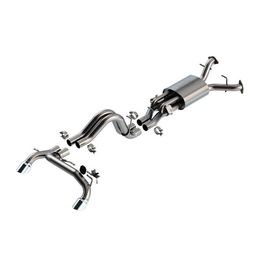 140934, BORLA 140934 Exhaust System Cat-Back 2.75", ATAK (4" Bright Chrome Tips) for FORD Bronco Raptor 2022- в ОАЭ, Дубай. Состояние - новое. Цена 13 850 AED. Фото, контакты продавца | AUTO.AE