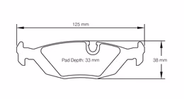 1141-RSL19, PAGID 1141-RSL19 Rear brake pads RSL19 BMW 318is - 325i [E30] in UAE, Dubai. Condition - new. Price 1,430 AED. Photo, seller contacts | AUTO.AE