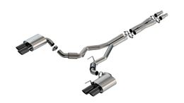 140969BC, BORLA 140969BC Exhaust system Cat-Back S-type 3" D RD RL AC BC SR Tip: 4" RD X 9.50" & 4" RD X 9.00" Black chrome Quad tip (Non-active exhaust) for FORD Mustang GT 5.0L V8 2024 في الإمارات, دبي. Condition - new. Price 10,500 AED. Photo, seller contacts | AUTO.AE