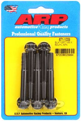 671-1009, ARP 671-1009 Metric Thread Bolt Kit M8 x 1.25 x 60mm 12pt black oxide bolts в ОАЭ, Дубай. Состояние - новое. Цена 220 AED. Фото, контакты продавца | AUTO.AE