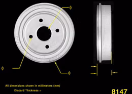 BEN-PDR0139, Bendix Brakes Global Brake Drums PDR0139 в ОАЭ, Дубай. Состояние - новое. Цена 240 AED. Фото, контакты продавца | AUTO.AE