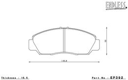 EP392MA45B, ENDLESS EP392MA45B Front brake pads HONDA CIVIC FD1/FD2/ACCORD CL8 in UAE, Dubai. Condition - new. Price 1,900 AED. Photo, seller contacts | AUTO.AE