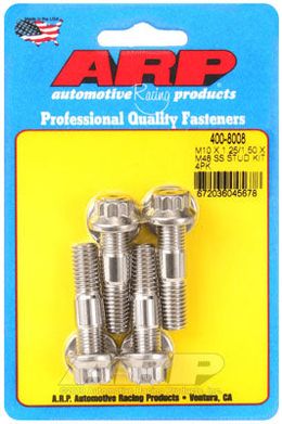 400-8008, ARP 400-8008 Accessory Stud Kit M10 X 1.25/1.50 X 48mm. SS. 4 pieces في الإمارات, دبي. Condition - new. Price 410 AED. Photo, seller contacts | AUTO.AE