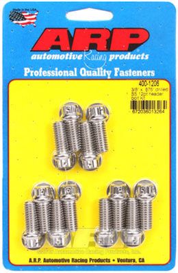 400-1206, ARP 400-1206 Header Bolt & Stud Kit for Universal. drilled. 0.875˝ UHL. 12 pieces في الإمارات, دبي. Condition - new. Price 330 AED. Photo, seller contacts | AUTO.AE
