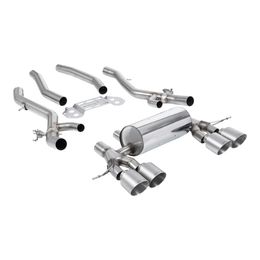 SSXBM1319, MILLTEK SSXBM1319 Secondary Cat-Back Exhaust, 3.15" (Brushed Titanium GT-115 Trims) for BMW M3 (G80 / G81) / M4 (G82) in UAE, Dubai. Condition - new. Price 21,920 AED. Photo, seller contacts | AUTO.AE
